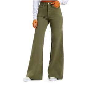 Good American Olive Flare & Wide Leg Jeans